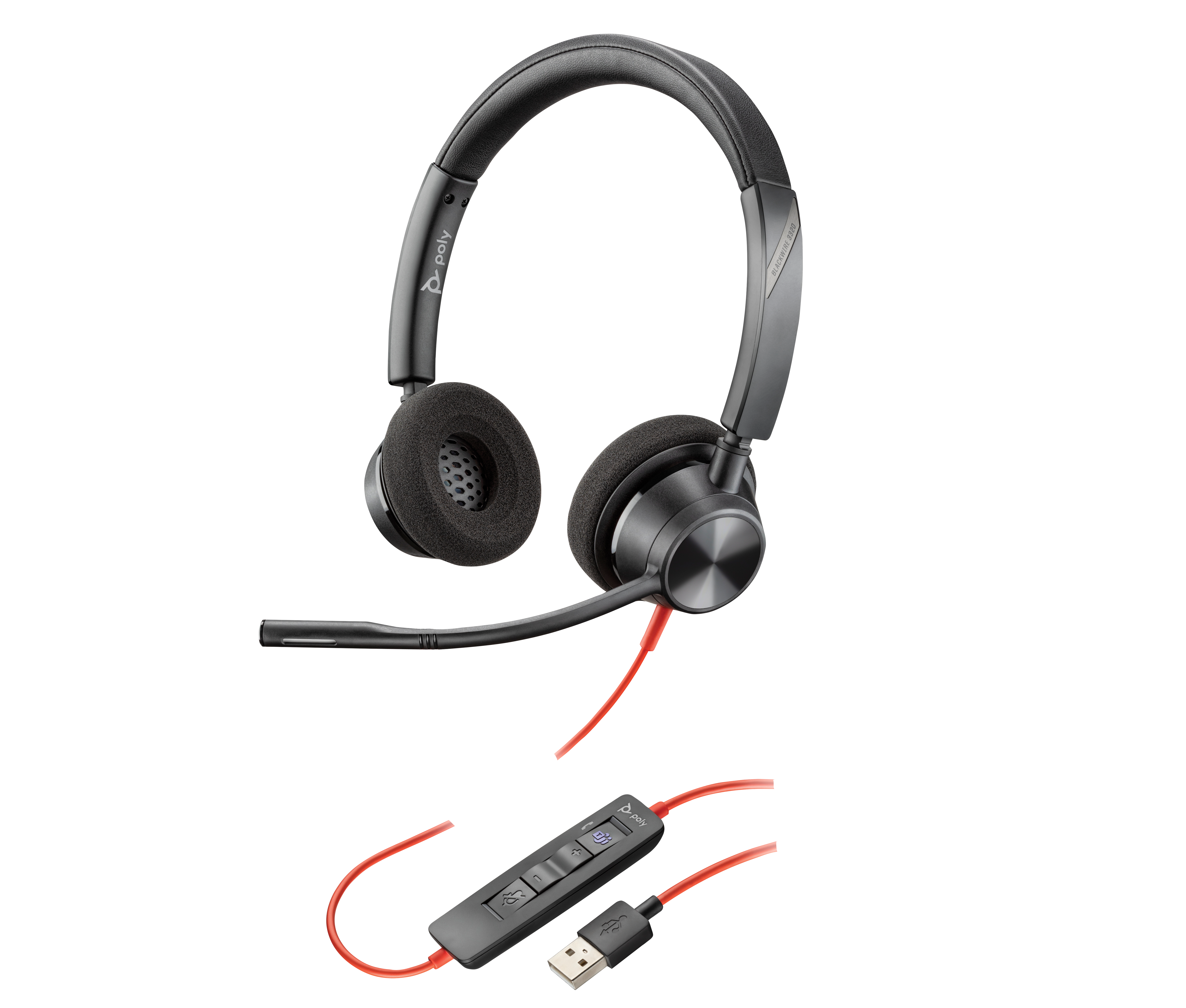 HP Poly Blackwire 3325 Stereo USB-C Headset